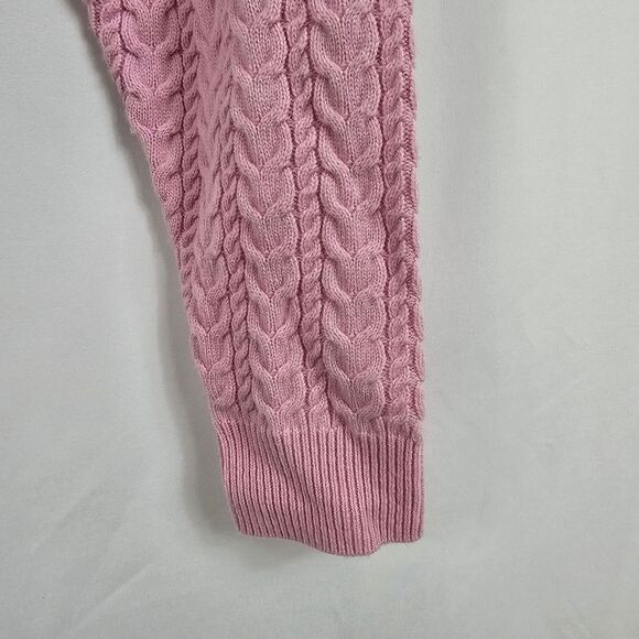 LoveShackFancy Calloway Crop Sweater in Pale Rose - Size XS - Picture 6 of 11